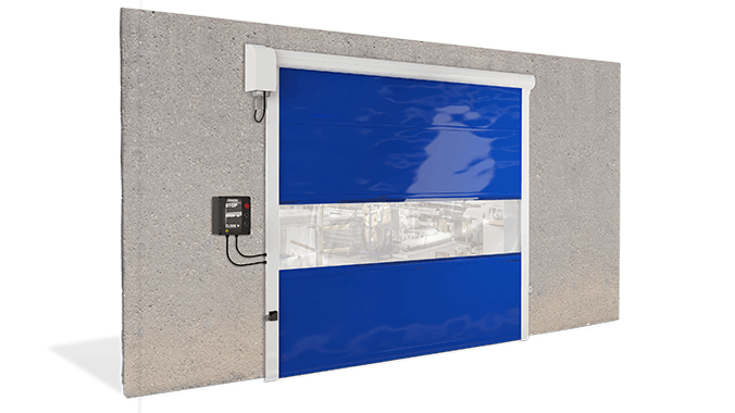 Puerta Rapida Enrollable de Lona de PVC Marca Motorline